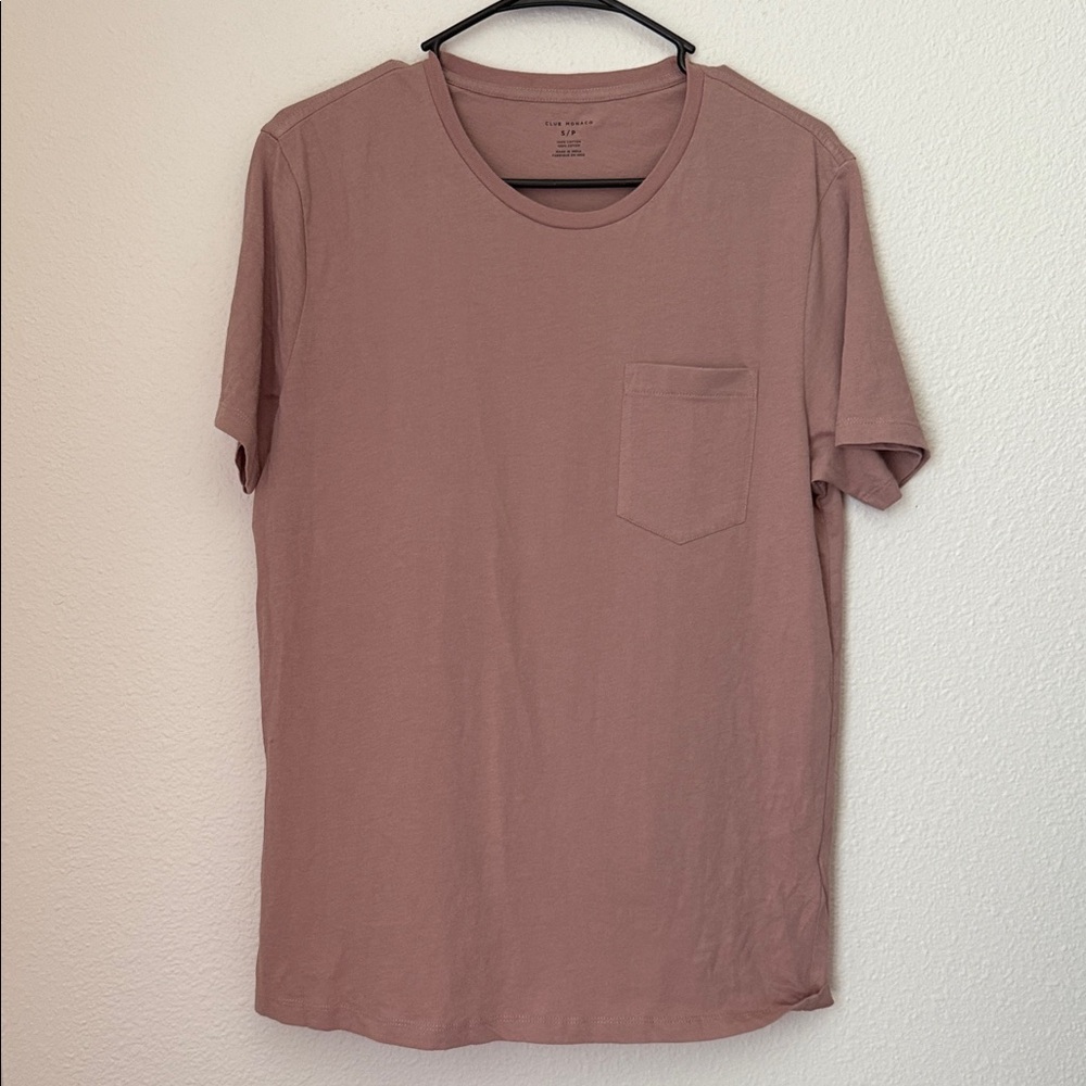 Club Monaco Williams Garment Dyed Cotton Pocket Tee